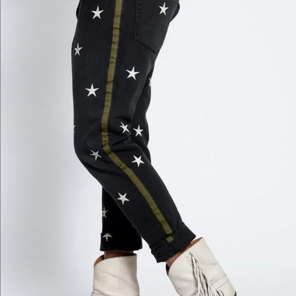 One Teaspoon Free People Jeans Saints Star Stripe - Picture 3 of 8